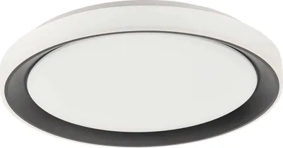 Zdjęcie produktu dla Lampa sufitowa LED - kolor stalowy - metal - Ø 51 cm - z pilotem zdalnego sterowania
