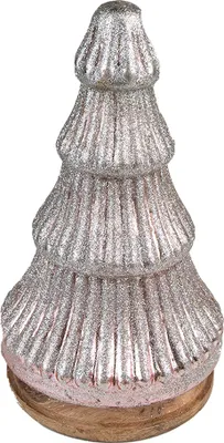 Immagine prodotto di Clayre & Eef Decorazione natalizia Albero di Natale 24 cm legno rosa