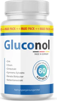 Produktbild von Gluconol Kapseln für Männer und Frauen | 60 Kapseln Monatsvorrat 1x