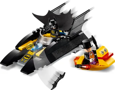 Produktbild von LEGO 76158 Super Heroes DC Batman 4+ Verfolgung des Pinguins – mit dem Batboa, Spielzeugboot für Kinder