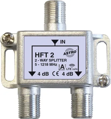 Image de Splitter 2 voies 4db 5-1218MHz - 2 prises et splitter HFT 2