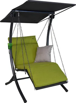 Zdjęcie produktu dla Huśtawka hollywoodzka Angerer, 1-osobowa, model Swing Smart, kolor limonkowy