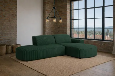 Produktbild von Kaiser Möbel Ecksofa Cursal Atelier, Stoff Poso, Grün, Rechts