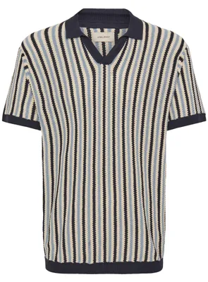 Produktbild von BLEND Stilvolles Kurzarmshirt V-Ausschnitt Rippbündchen Casual Größe: