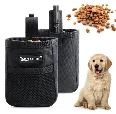 Immagine prodotto di Borsette per dolcetti per cani, piccola, ideale per l'addestramento, realizzata in tessuto Oxford, dimensioni 13x9x4 cm