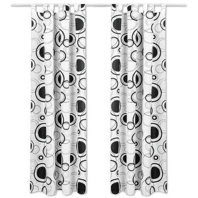 Immagine prodotto di confezione da 2 tende opache con passanti (bianche) Dimensioni: 140x245cm