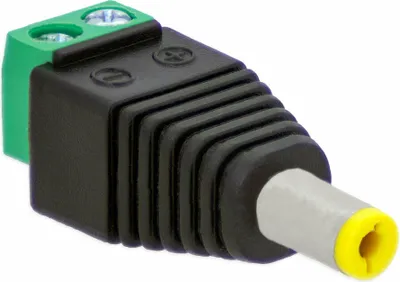 Produktbild von 1x DC Stecker Hohlstecker 5,5 mm - 2,1mm Adapter > Terminal Block 2 Pin Schraubbar