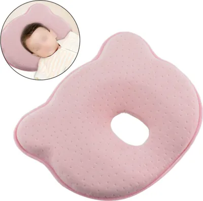 Produktbild von Orthopädisches Babykissen, gegen Verformung Plattkopf Baby, Soft Pillow, Rosa