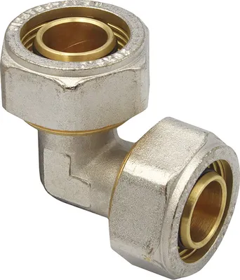 Immagine prodotto di Raccordo a vite Pipetec ad angolo, 26x3 mm, 90°, per tubi compositi multistrato