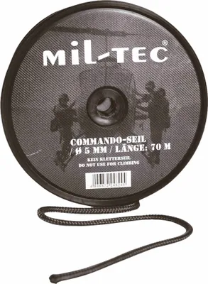 Produktbild von Commando Seil Rolle schwarz, 9 mm x 30 m