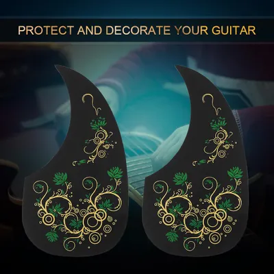 Obrázek produktu pro Dilwe pickguard pro akustickou kytaru, 101,6 cm a 104,1 cm, odolný, samolepicí, 2 kusy