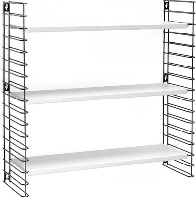 Produktbild von Tomado 4201178, 3 Regale, Schwarz, Weiß, 700 mm, 210 mm, 680 mm, 4,39 kg
