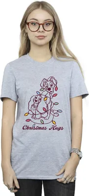 Produktbild von Disney - "Lady And The Tramp" T-Shirt für Damen BI30719 (M) (Grau)