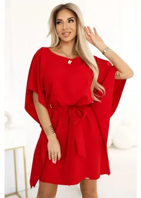Zdjęcie produktu dla Numoco damska mini sukienka Soffiao czerwona L/XL