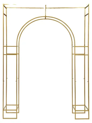 Productafbeelding van Bruiloftboogstandaard, robuuste constructie, elegant design, goudkleurig