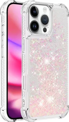 Produktbild von iPhone 16 Pro Max Hülle - Coverup Liquid Glitzer Back Cover - Pink