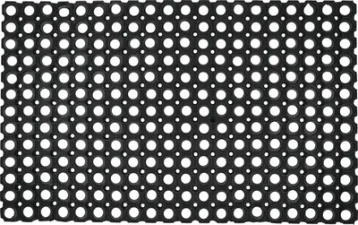 Image de Tapis alvéolé en caoutchouc noir 50 x 80 cm