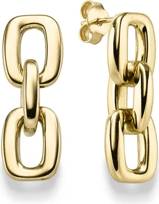 Produktbild von Paar Ohrringe Ohrhänger 27x9,3mm Ohrschmuck aus 585 Gold Gelbgold glänzend