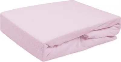 Image de Drap-housse avec élastique, tissu éponge, 180 x 200 cm, violet clair