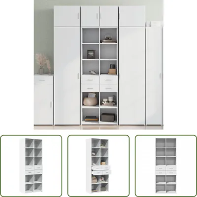 Produktbild von The Living Store Highboard Weiß 70x42,5x185 cm Holzwerkstoff