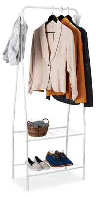 Immagine prodotto di Appendiabiti in metallo - Appendiabiti - 158 x 60 x 33 cm - Bianco