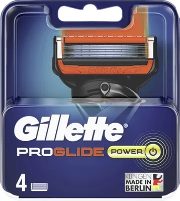 Produktbild von Gillette, Fusion 5, Proglide Power, Rasiererkartuschen, 4 Stück