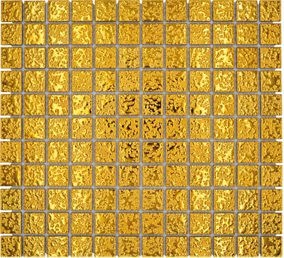 Produktbild von Keramikmosaik GO 282 30,2x33 cm gold
