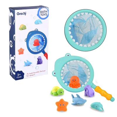Produktbild von Baby-Badespielzeug,6-teiliges Spritzspielzeug-Set,schwimmende Badewannenspielzeuge für Babys, Kleinkinder, Jungen und Mädchen, ideales Badegeschenk