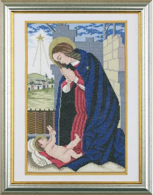 Immagine prodotto di Kit per punto croce "Maria" di Eva Rosenstand, schema a contatura, dimensioni 29x39 cm