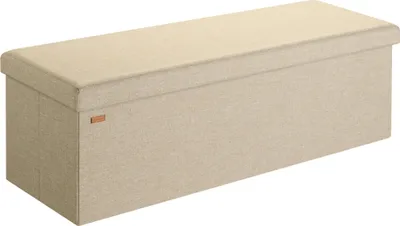 Obrázek produktu pro Bench Beige 115x38x38cm MDF foldable