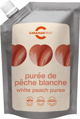 Produktbild von weißer Pfirsich - Frucht-Püree, 1000 g