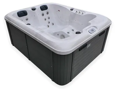 Produktbild von TroniTechnik® ENNA Outdoor Whirlpool mit Farblichtsystem, Sanitäracryl, Heizung und Hydromassage 200x160 cm