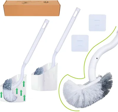 Produktbild von Toilettenbürsten-Set mit Randreiniger - Tiefe Reinigung - 2 Stück