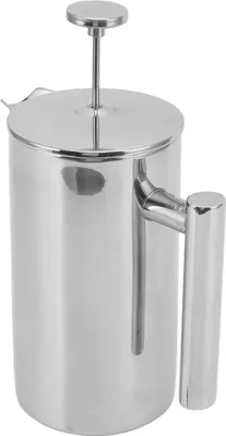 Obrázok produktu pre French Press Coffee Maker 304 Nerezová oceľ Dvojitá stena čajník Ručne varená káva Press s filtračným sitom 1000ml