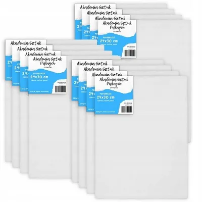 Produktbild von Professionelle Leinwand 24x30cm, 12er Set, Baumwolle
