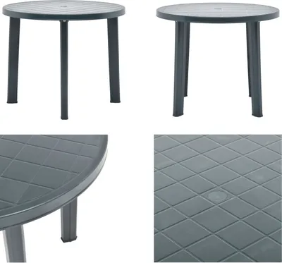 Produktbild von vidaXL Gartentisch Grün 89 cm Kunststoff - Tisch - Tische - Bistrotisch - Bistrotische