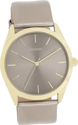 Produktbild von Oozoo Damen Armbanduhr taupe braun Analog Timepieces Lederarmband D2UOC11333