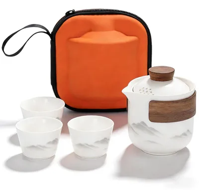 Produktbild von Chinesisches Gongfu-Teeset mit Tragetasche