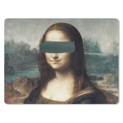 Produktbild von MuchoWow® Mauspad Mousepad Mona Lisa - Leonardo da Vinci - Gemälde 23x19 cm - Mousepads - Maus Mat - Pad - Mausunterlage - Schreibtischunterlage - Mauspad