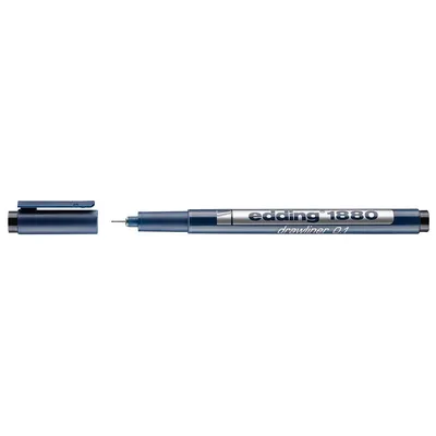 Obrázek produktu pro Edding 1880 | Přesné pero s jemným hrotem 0,25 mm černé