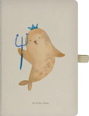 Produktbild von Mr. & Mrs. Panda Journal Sternzeichen Wassermann - Transparent - Geschenk, Reisetagebuch, A5 Notizbuch Kariert, Meer, Kladde, Skizzenbuch, Geburtstag Februar, Januar, Nix