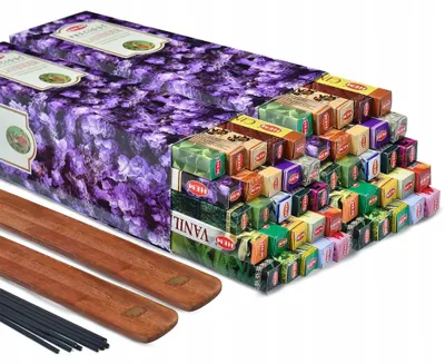 Produktbild von HEM Räucherstäbchen Mix 400 Stück mit Halterungen