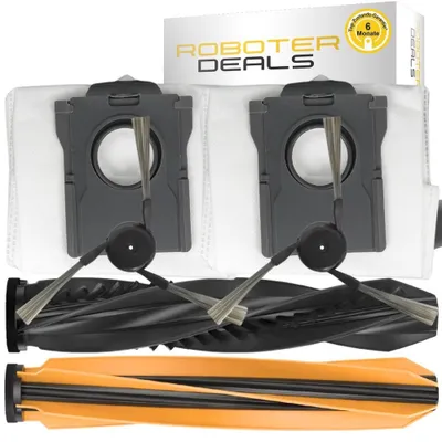 Productafbeelding van Accessoire set voor de Mova Z60 Ultra stofzuiger, compleet - reserveonderdelen set (2 zijborstels, 2 stofzakken, 2 hoofdborstels)