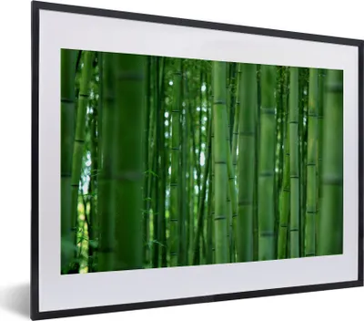Produktbild von MuchoWow® MuchoWow® Gerahmtes Poster Arashiyama-Bambuswald aus der Nähe 40x30 cm - Poster mit zchwarzem Bilderrahmen - Bilderrahmen - Poster im Rahmen