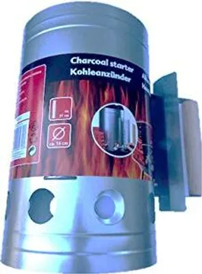 Produktbild von Anzündkamin für Holzkohle und Briketts mit schnellem Anzünden und zweitem Klappgriff