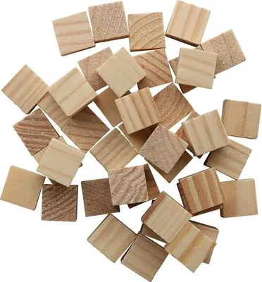 Produktbild von Glorex Holzwürfel 15 mm natur 42 Stück