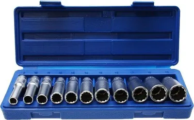 Produktbild von Doppel-6-Kant-Schraubenschlüssel 3/8" 8-19mm Chrom-Vanadium-Stahl