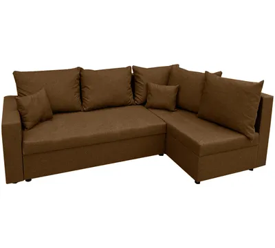 Produktbild von Ecksofa REVO mit Schlaffunktion und 2 Bettkästen, Braun Sawana 16