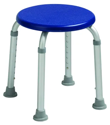Image de Tabouret de douche en aluminium avec siège en plastique