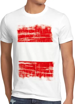 Produktbild von Österreich Vintage Flagge Herren T-Shirt Austria EM WM